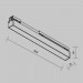 Уличный трековый светильник Maytoni Outdoor O-TR02-1-S-12WB4K