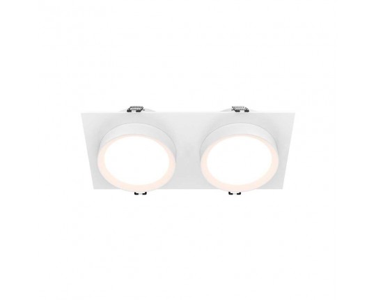 Встраиваемый светильник Maytoni Technical Hoop DL086-02-GX53-SQ-W