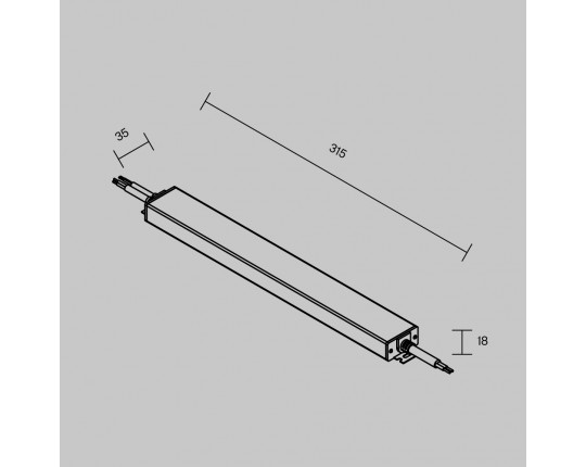 Источник напряжения PSL023 48В 150Вт IP67 Maytoni Led Strip 832004