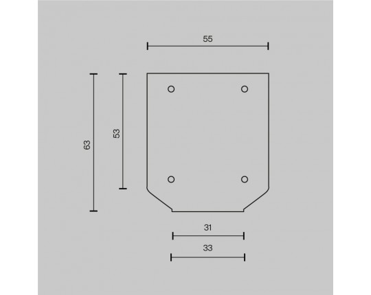 Заглушка торцевая Maytoni Technical к профилю 2шт TRA034MPEC-21S(N)