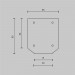 Заглушка торцевая Maytoni Technical к профилю 2шт TRA034MPEC-21S(N)