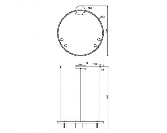 Подвесная светодиодная люстра Maytoni Satellite MOD102PL-L42WK