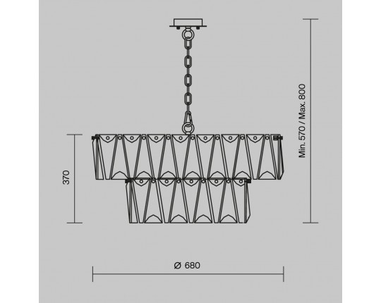 Подвесная люстра Maytoni Puntes MOD043PL-12CH