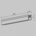 Шинопровод накладной 2м Maytoni Technical LEVITY Busbar trunkings Levity TRX184-112B-1