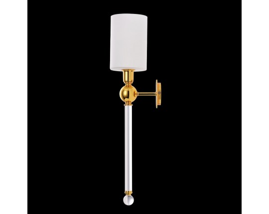 Бра Crystal Lux Mirabella AP1 Gold/White