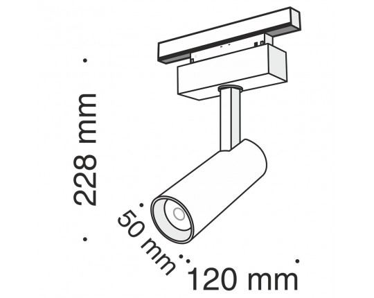 Трековый светодиодный светильник Maytoni Track Lamps TR019-2-10W4K-B