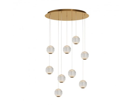 Подвесная светодиодная люстра Maytoni Sapphire MOD293PL-L56BS3K