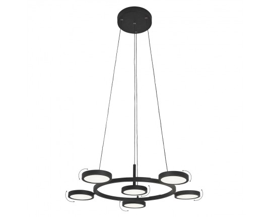 Подвесная светодиодная люстра Crystal Lux CLT 027C6 D700 BL