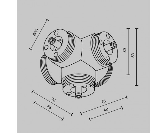 Аксессуар Maytoni Technical CA020L5C-B