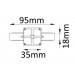 Соединитель линейный однофазный Crystal Lux CLT 0.211 01 WH
