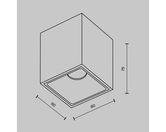 Потолочный светильник Maytoni Technical Ceiling Alfa LED C065CL-8W4K-SQ-B