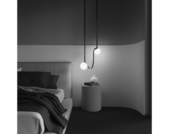 Подвесной светодиодный светильник Maytoni Technical Pendant system Parity Luna TR125B-10W3K-B