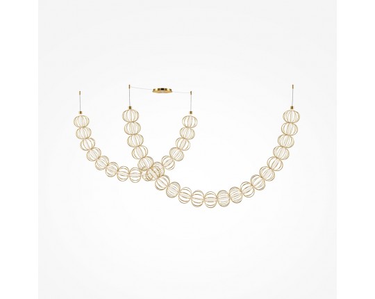 Подвесной светодиодный светильник Maytoni Golden Cage MOD216PL-L55G3K