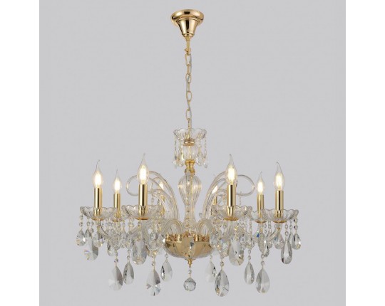 Подвесная люстра Crystal Lux MONICA SP8 GOLD