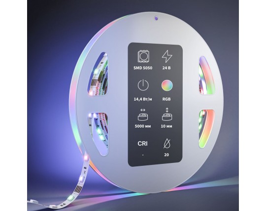 Светодиодная лента Maytoni 14,4W/m 60LED/m 5050SMD RGB/RGBW 5M 201139