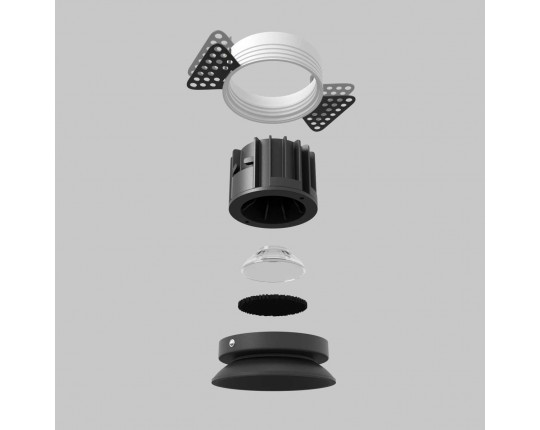 Встраиваемый светильник Maytoni Technical Downlight Round DL058-12W2.7K-TRS-B