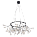 Подвесная светодиодная люстра Crystal Lux Evita SP45 D BLack/Transparent