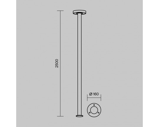 Садово-парковый светильник Maytoni Outdoor Nail O529FL-L30B3K Садово-парковый светильник Maytoni Outdoor Nail O529FL-L30B3K