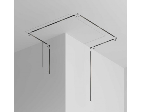 Шинопровод 3м Exility X встраиваемый под ГКЛ 12,5мм Maytoni Technical EXILITY X Busbar trunkings Exility X TRX239-423.12B
