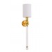 Бра Crystal Lux Mirabella AP1 Gold/White
