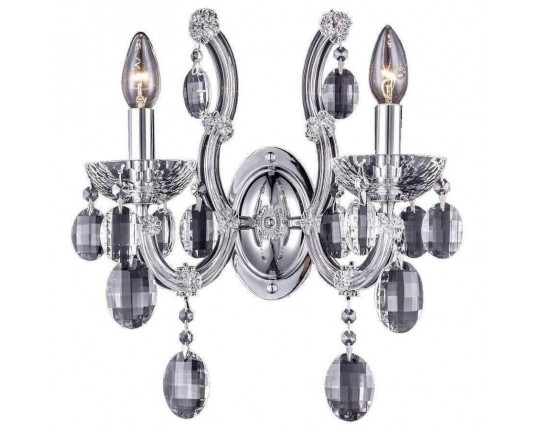 Бра Crystal Lux Hollywood AP2 Chrome