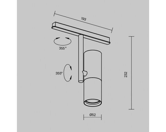 Трековый светодиодный светильник Maytoni Technical Magnetic Exility Elti TR005-2-12W4K-B