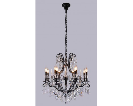 Подвесная люстра Crystal Lux Magnifico SP13 Black/Transparent