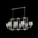 Подвесная люстра Crystal Lux Nicolas SP8 L1000 Gold/White Подвесная люстра Crystal Lux Nicolas SP8 L1000 Gold/White