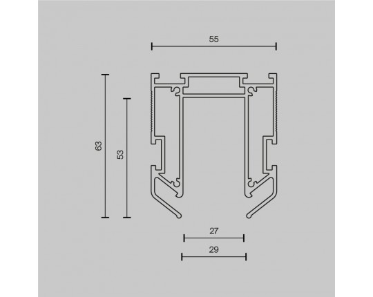 Профиль Maytoni Technical TRA034MP-212S(N)