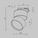 Трековый светодиодный светильник Maytoni Technical Unity Onda TR007-1-12W3K-B-1