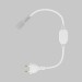 Коннектор питания с сетевой вилкой для гибкого неона 220В 25х13 мм Maytoni Led Strip 201236