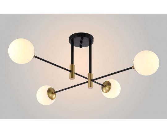 Потолочная люстра Crystal Lux Fidel PL4 Black