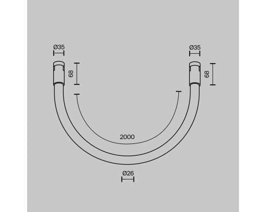 Трековый светильник Maytoni Technical TR154-1-27W4K-PT