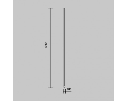 Шинопровод 1м вертикальный Maytoni Technical ARITY Busbar trunkings Arity TRX234-V-1B