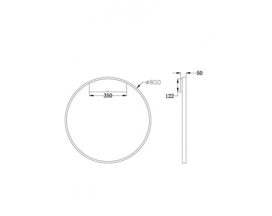 Настенный светильник Maytoni Rim MOD058WL-L50W4K