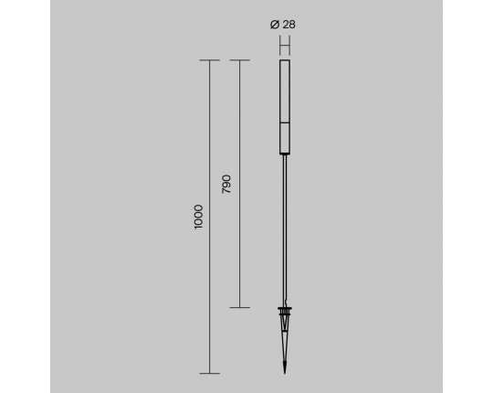 Ландшафтный светодиодный светильник Maytoni Outdoor Flare O487FL-L3GF3K1