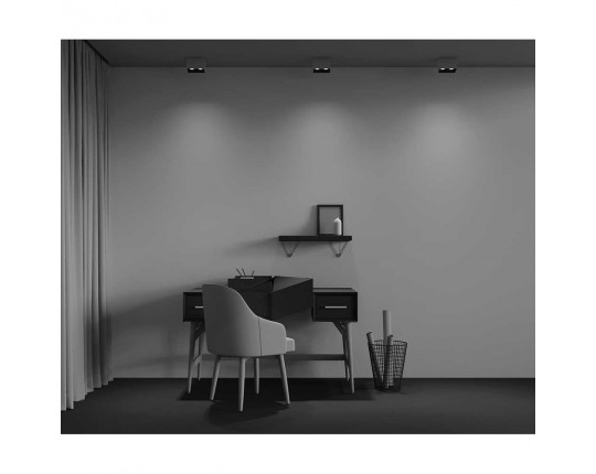 Потолочный светодиодный светильник Maytoni Technical Alfa Led C065CL-02-L12W4K-W