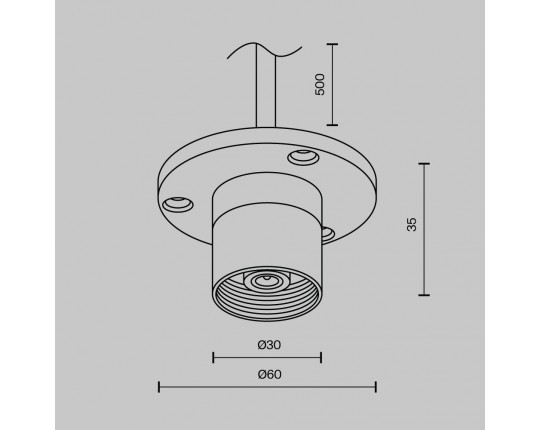 Аксессуар Maytoni Technical CA023BI-P-B