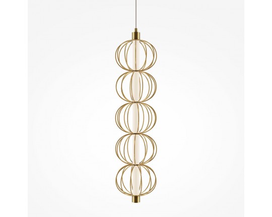 Подвесной светодиодный светильник Maytoni Golden Cage MOD216PL-L10G3K