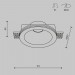 Встраиваемый светильник Maytoni Technical Gyps Modern DL002-1-01-W-1