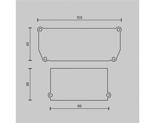 Заглушка Maytoni Technical (4 шт) ALM012EC-SC-B