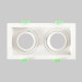 Встраиваемый светильник Crystal Lux CLT 069C2 WH