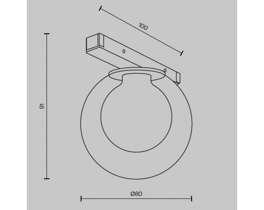 Трековый светильник Maytoni Technical TR181-1-4WTW-B