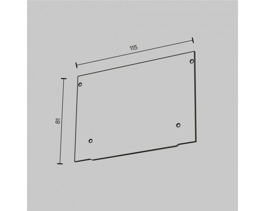Заглушка Maytoni Technical (2 шт) ALM013EC-PL-W