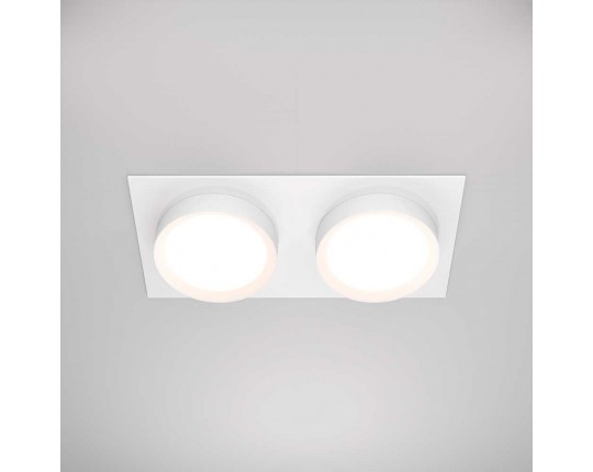 Встраиваемый светильник Maytoni Technical Hoop DL086-02-GX53-SQ-W