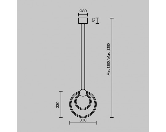 Подвесной светодиодный светильник Maytoni Link MOD357PL-L14BS3K