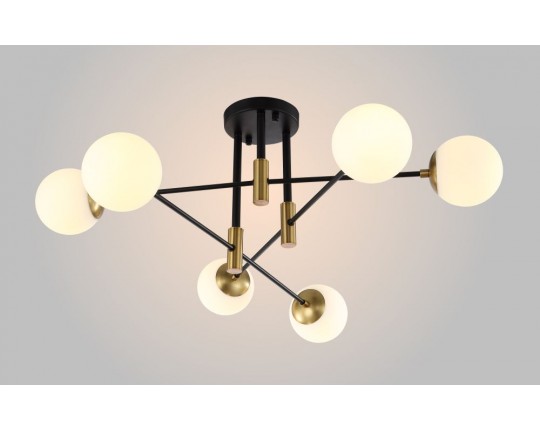 Потолочная люстра Crystal Lux Fidel PL6 Black
