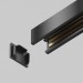 Заглушки к накладному/встраиваемому шинопроводу Exility X 2шт, черные Maytoni Technical EXILITY X Accessories for tracks Exility X TRA239EC-41B