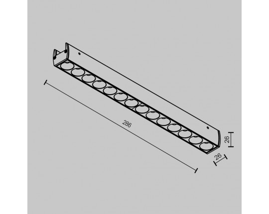 Трековый светильник Maytoni Technical TR162-1-12W3K-M-B
