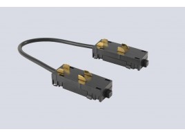 Соединитель питания угловой для накладного шинопровода Crystal Lux CLT 0.205 04 BL